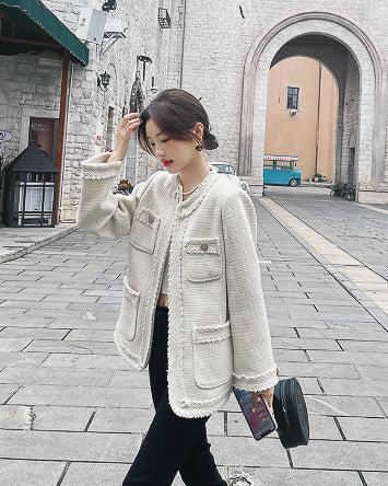 フレンチノーカラージャケット