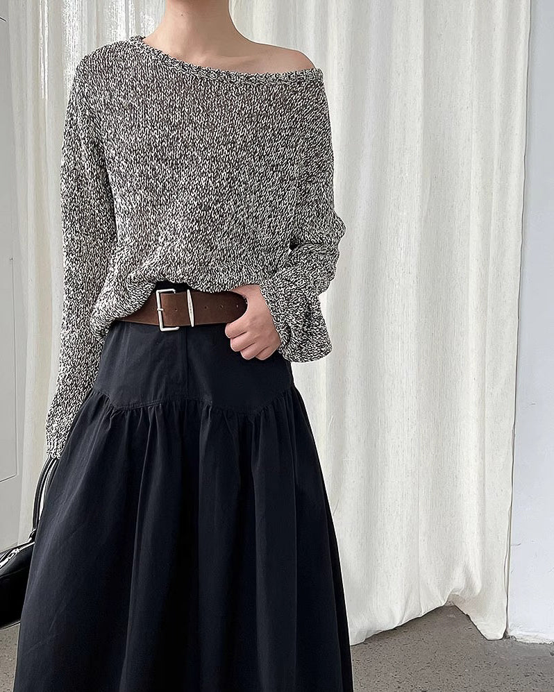 ドレープフレアスカート