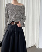 ドレープフレアスカート