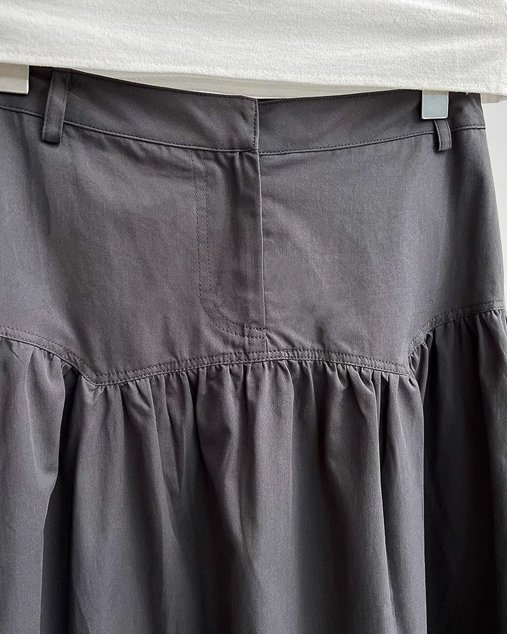 ドレープフレアスカート