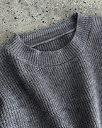 ベルト付きロングニット