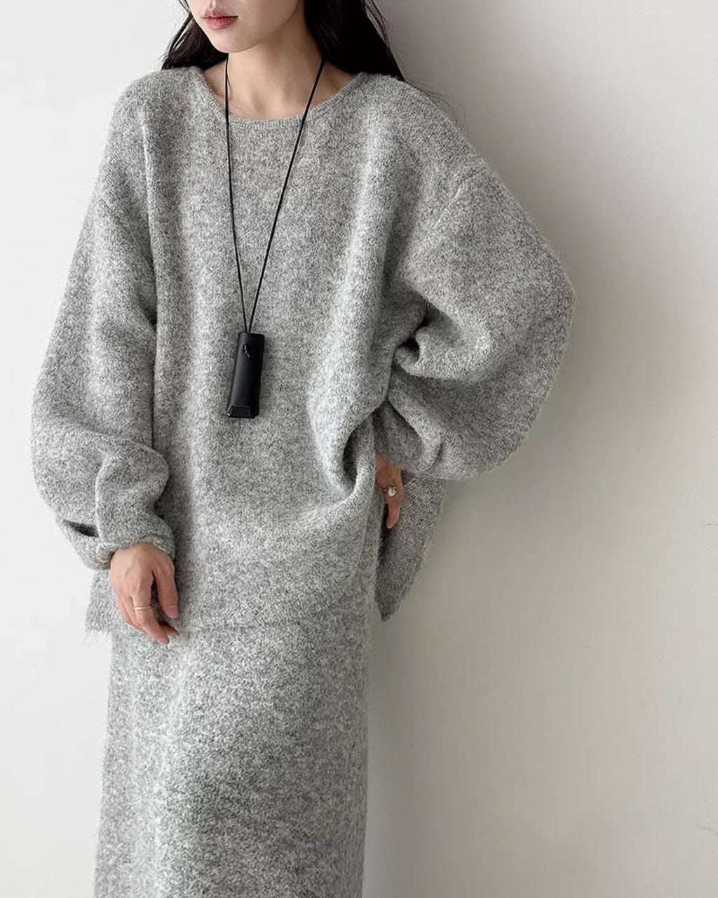 【セットアップ】ルーズシルエットニットアップ