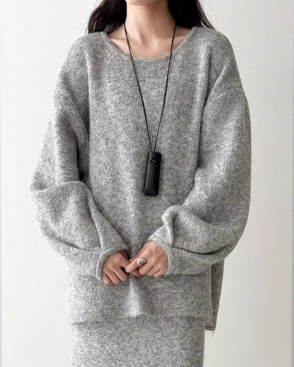 【セットアップ】ルーズシルエットニットアップ