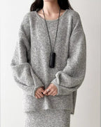 【セットアップ】ルーズシルエットニットアップ