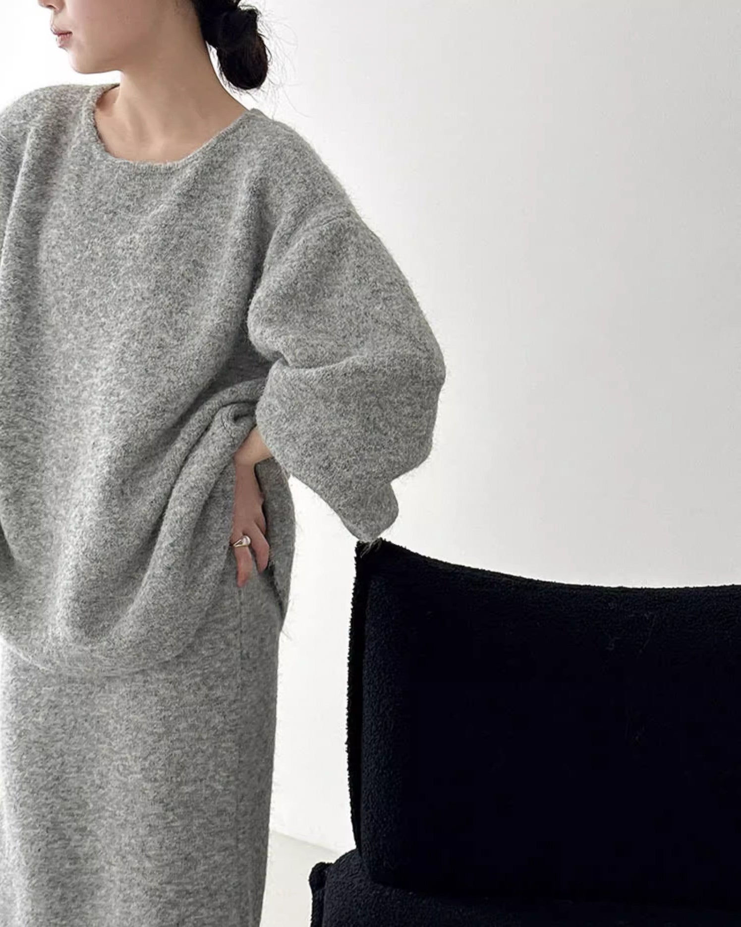 【セットアップ】ルーズシルエットニットアップ