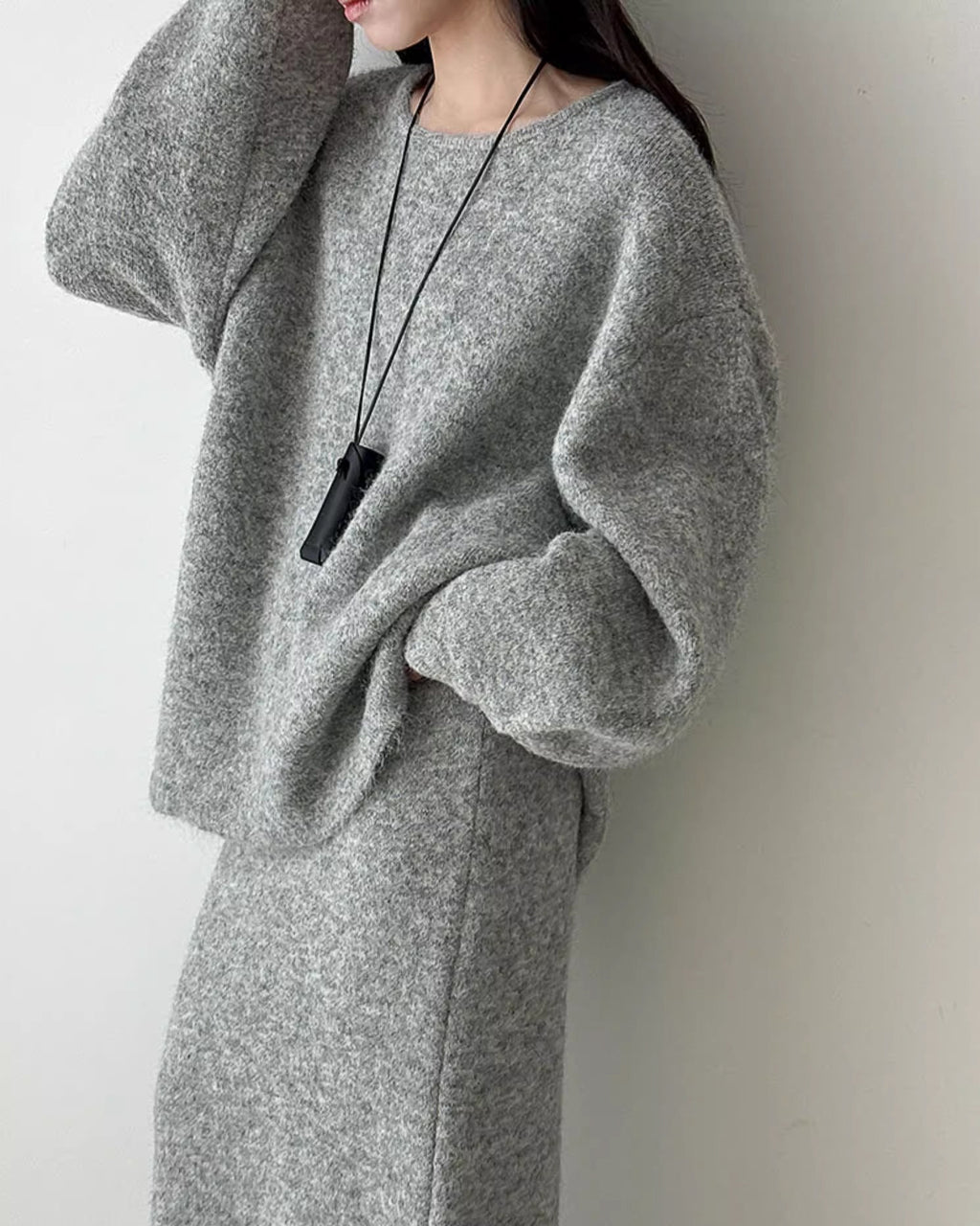 【セットアップ】ルーズシルエットニットアップ