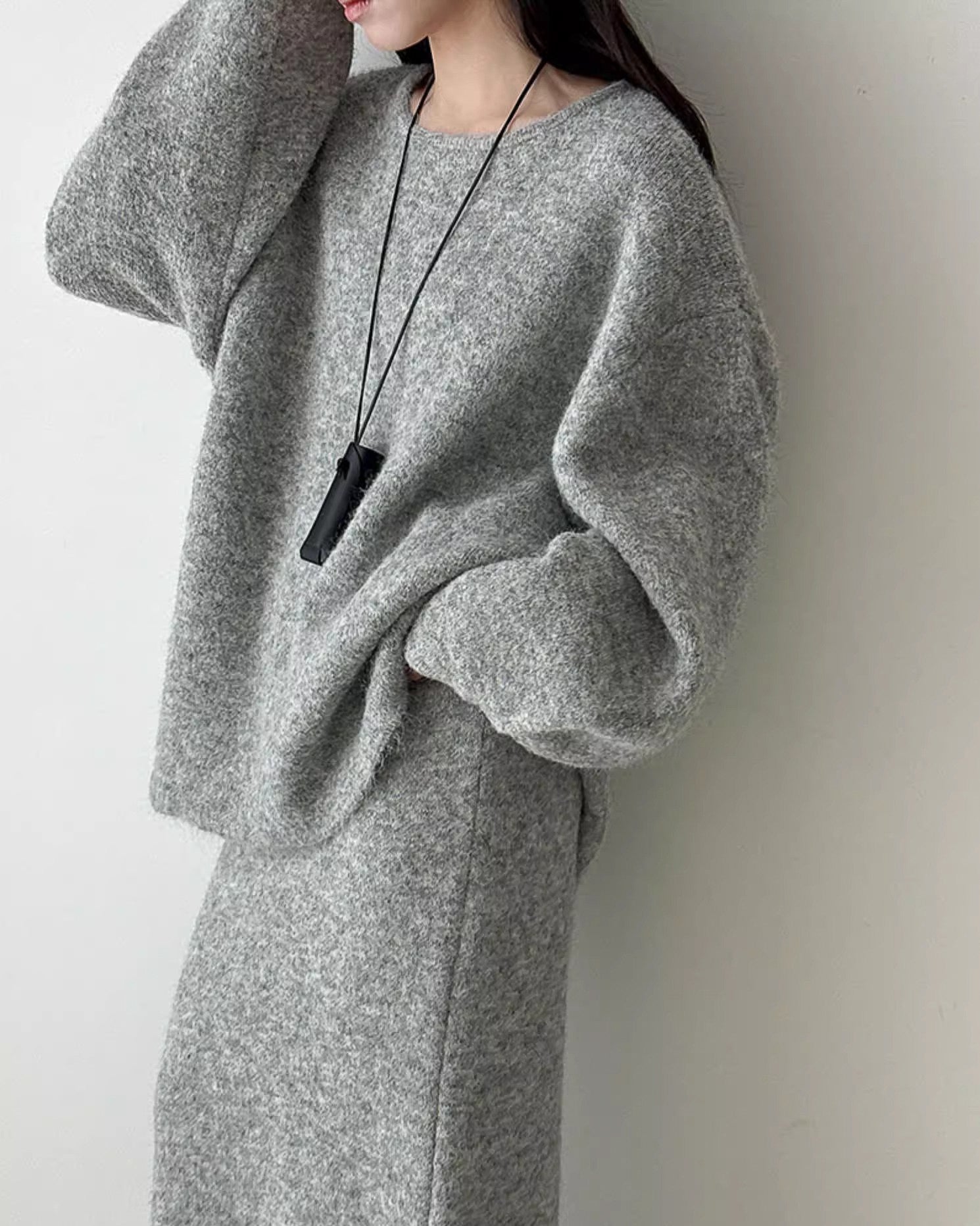 【セットアップ】ルーズシルエットニットアップ