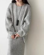 【セットアップ】ルーズシルエットニットアップ