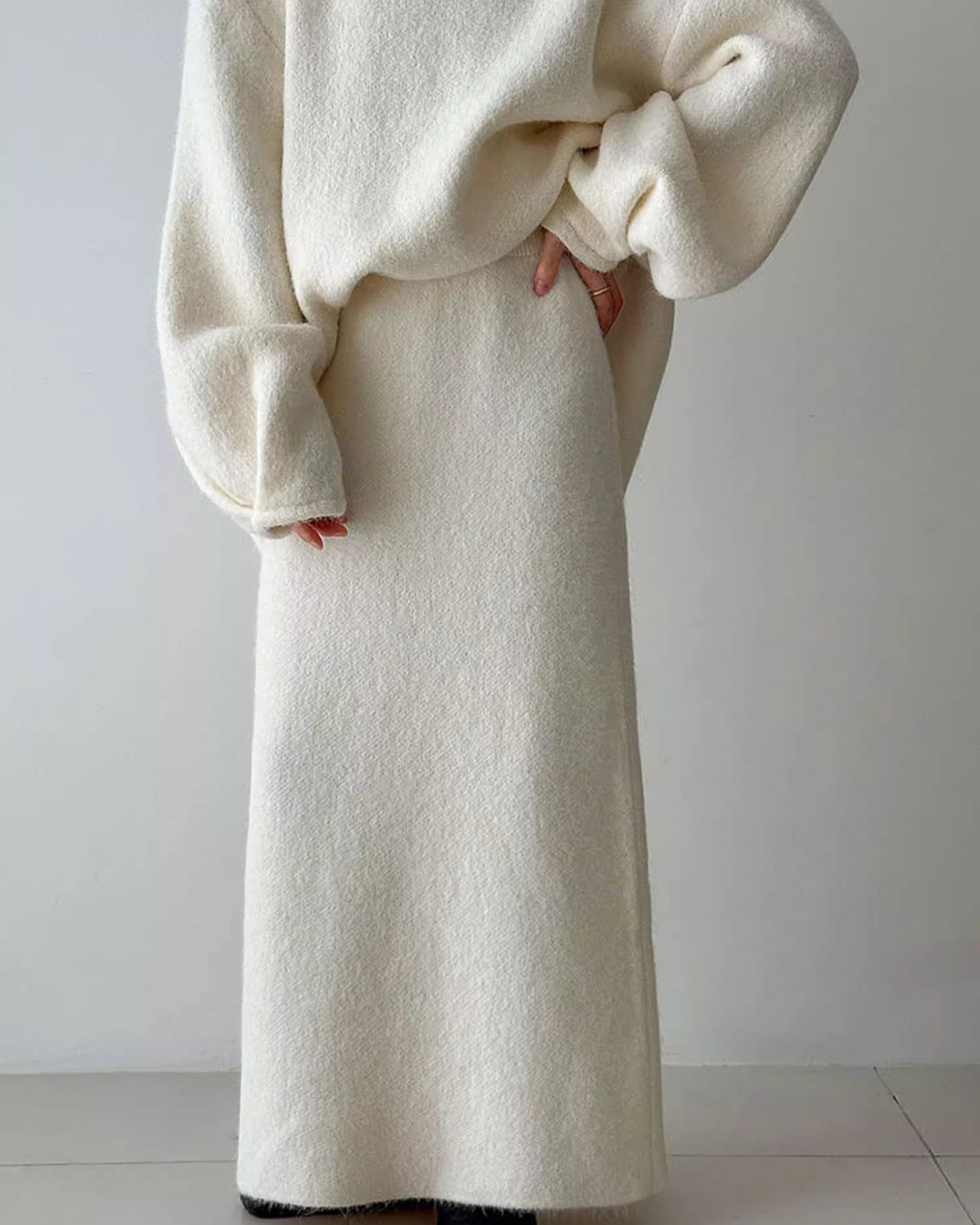 【セットアップ】ルーズシルエットニットアップ