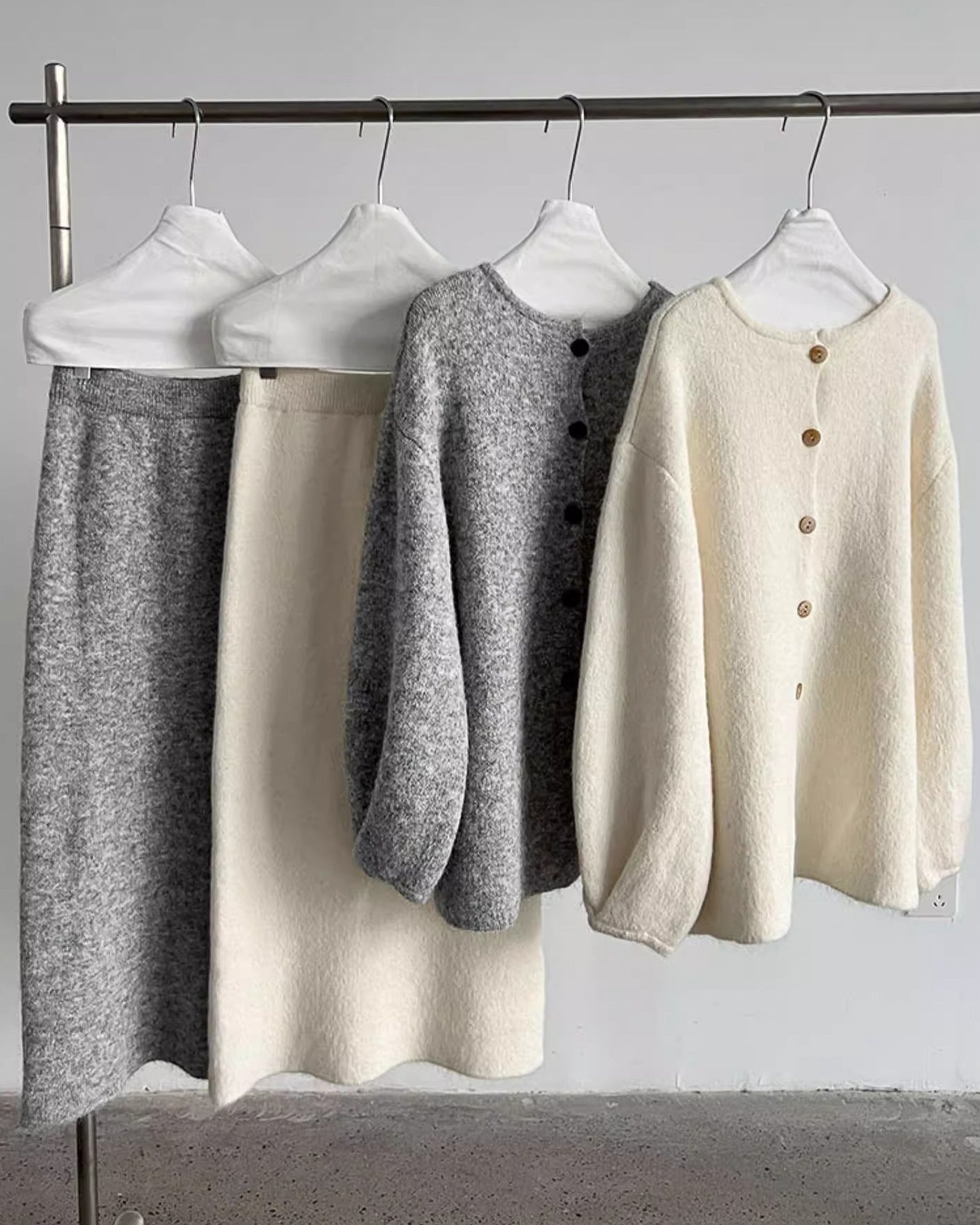 【セットアップ】ルーズシルエットニットアップ