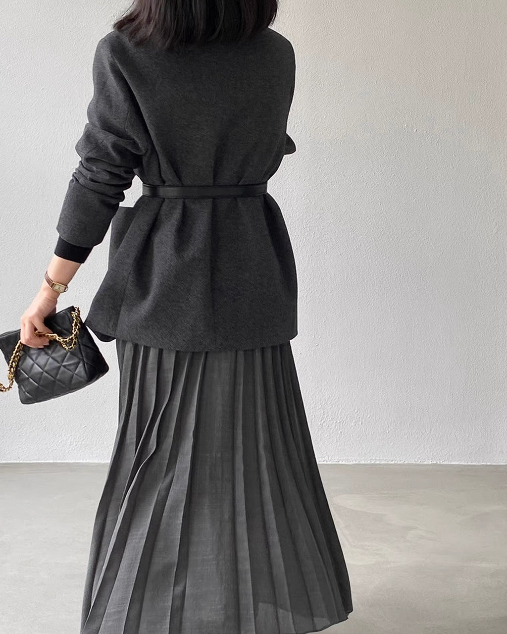 ノーカラージャケットコート