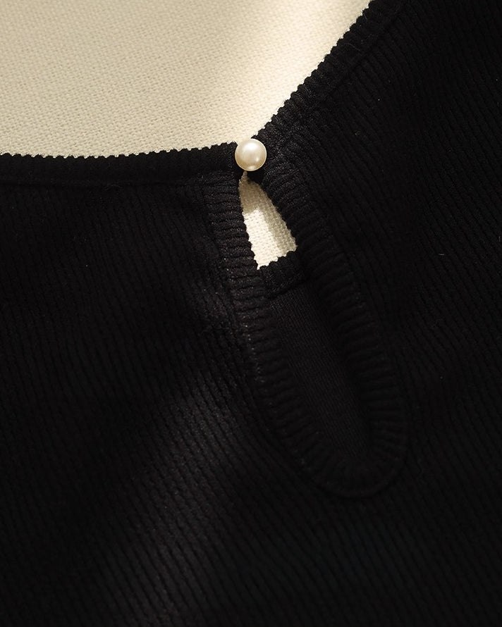 パール&刺繍フレンチトップス