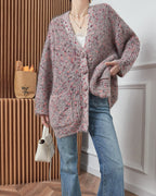 ウールネップ ミックスカーデ