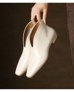 Vカット フラットブーティ