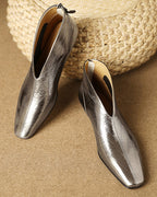 Vカット フラットブーティ