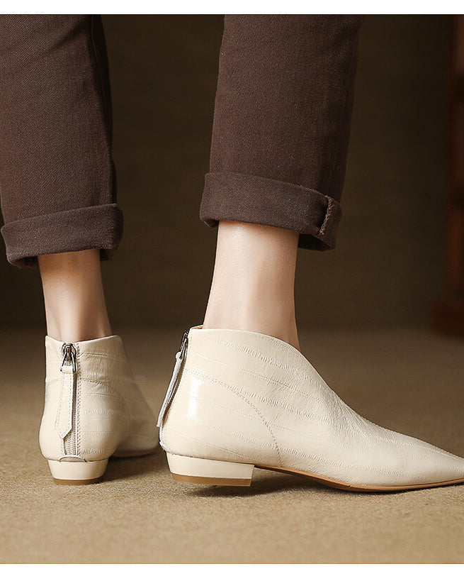 Vカット フラットブーティ