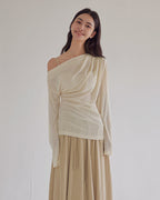 ドレープワンショル トップス