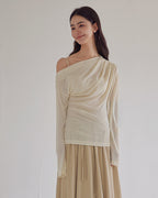 ドレープワンショル トップス