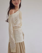 ドレープワンショル トップス