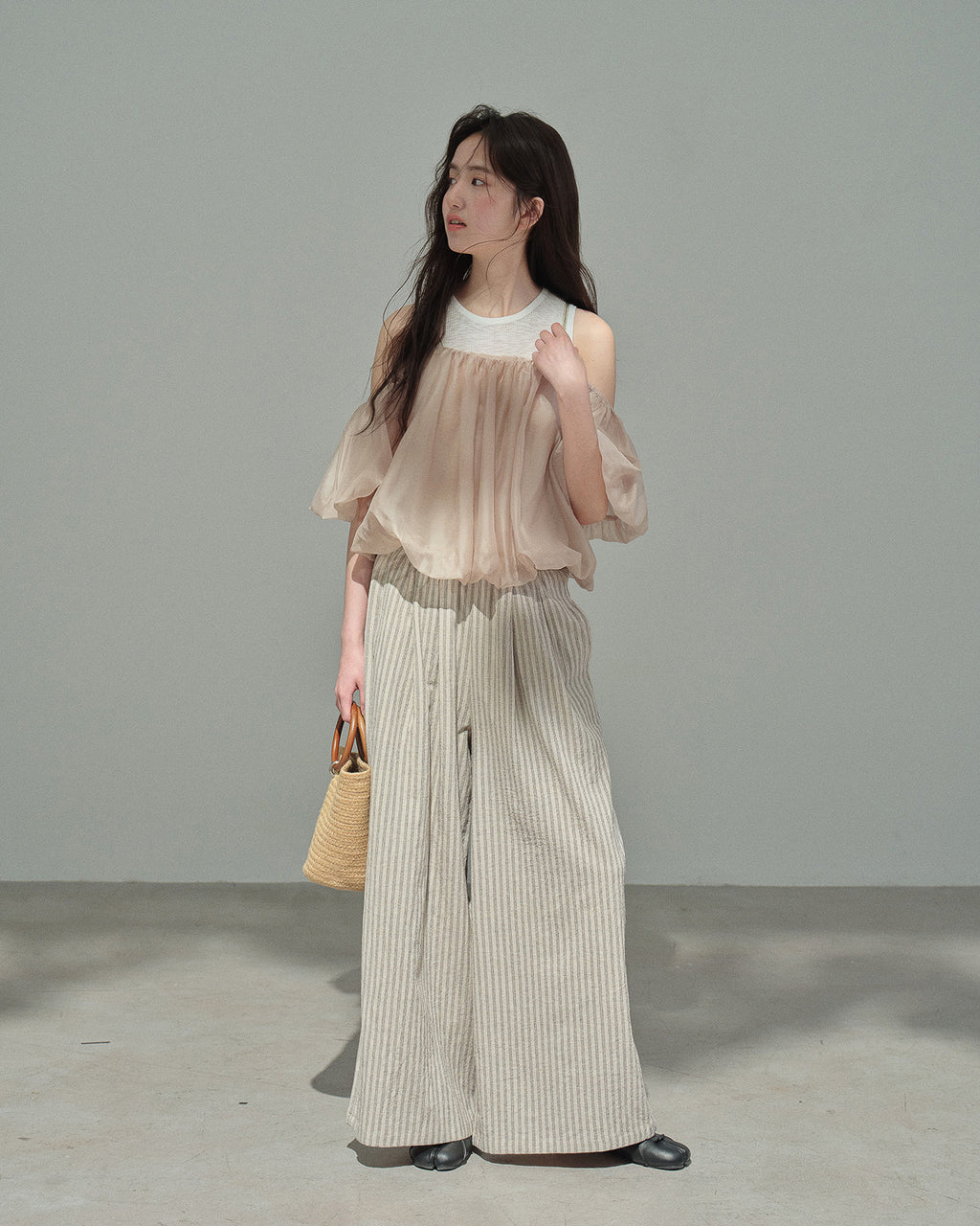 シフォンペタル・花びらトップス