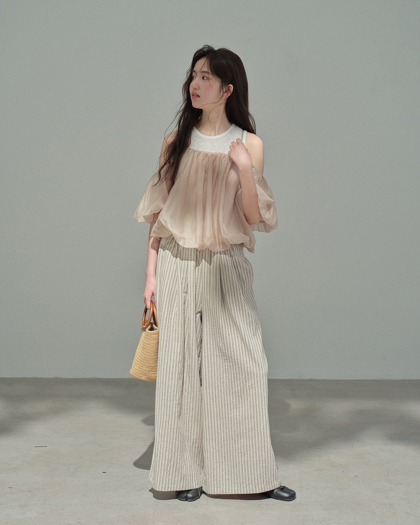 シフォンペタル・花びらトップス