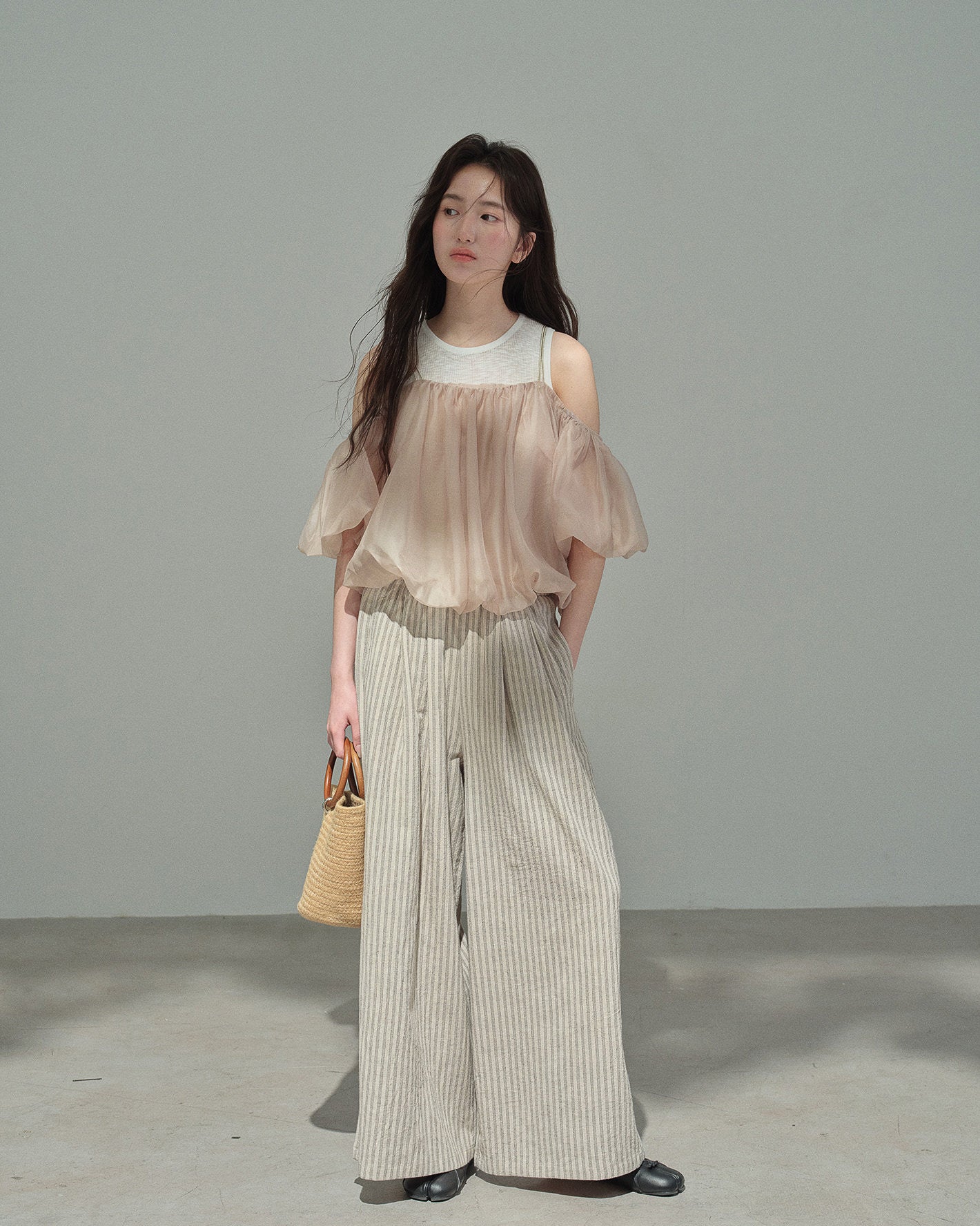 シフォンペタル・花びらトップス