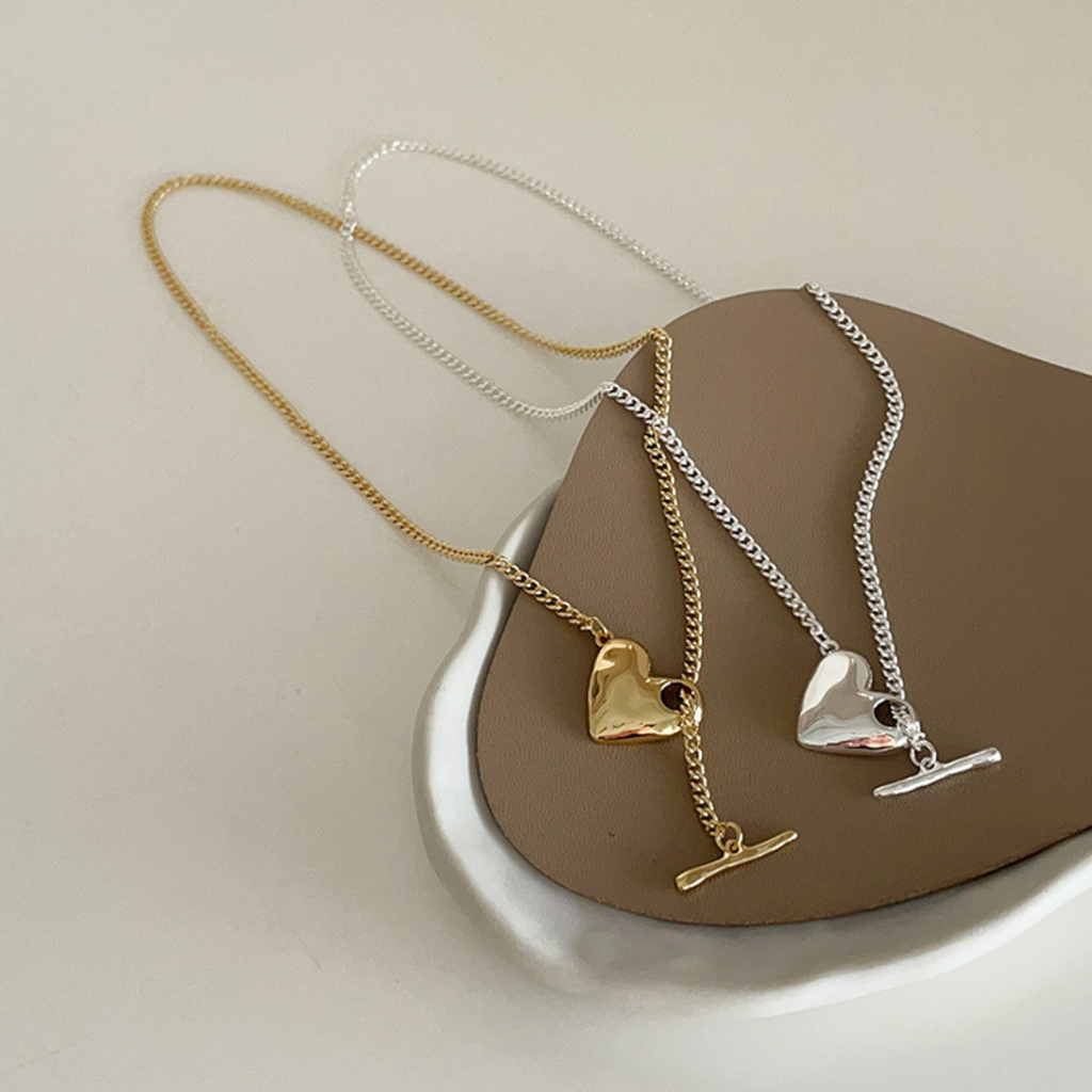 Heart Toggle Clasp necklace