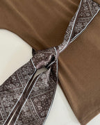 リボン付きプルオーバー〈２color〉 - ivonir