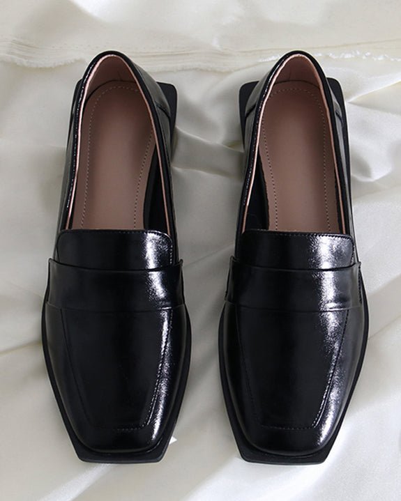 スクエアトゥローファー〈2color〉 - ivonir