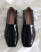 スクエアトゥローファー〈2color〉 - ivonir