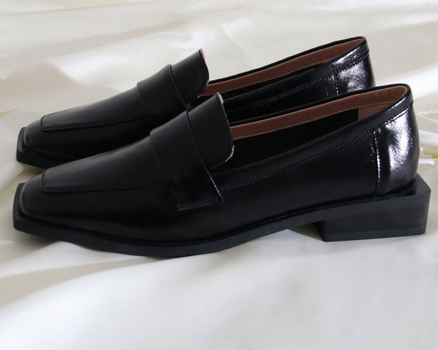 スクエアトゥローファー〈2color〉 - ivonir