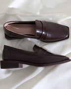 スクエアトゥローファー〈2color〉 - ivonir