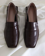 スクエアトゥローファー〈2color〉 - ivonir