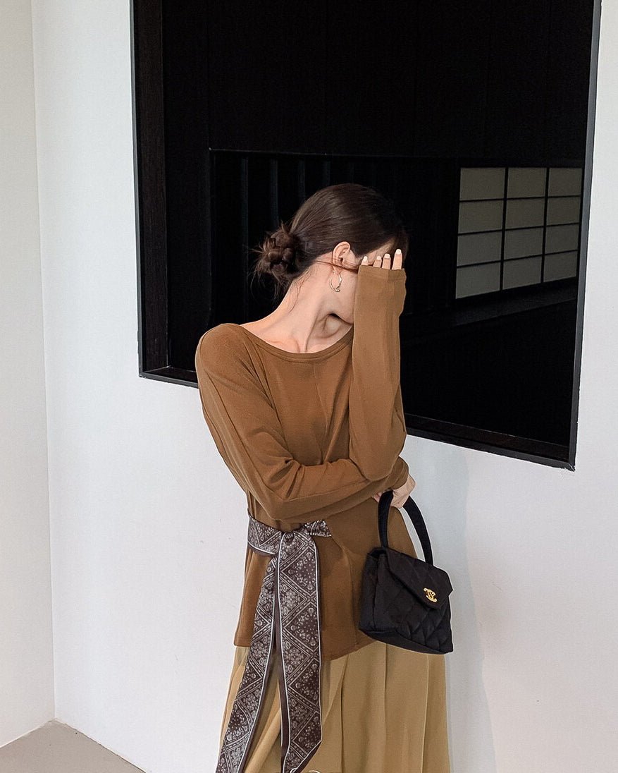 リボン付きプルオーバー〈２color〉 - ivonir