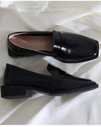 スクエアトゥローファー〈2color〉 - ivonir