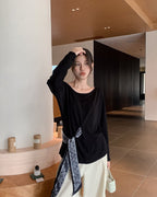 リボン付きプルオーバー〈２color〉 - ivonir