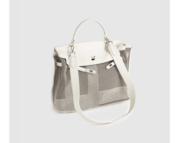 2way キャンバスレザー斜めがけ ボストンバッグ〈4color〉 - black - ivonir