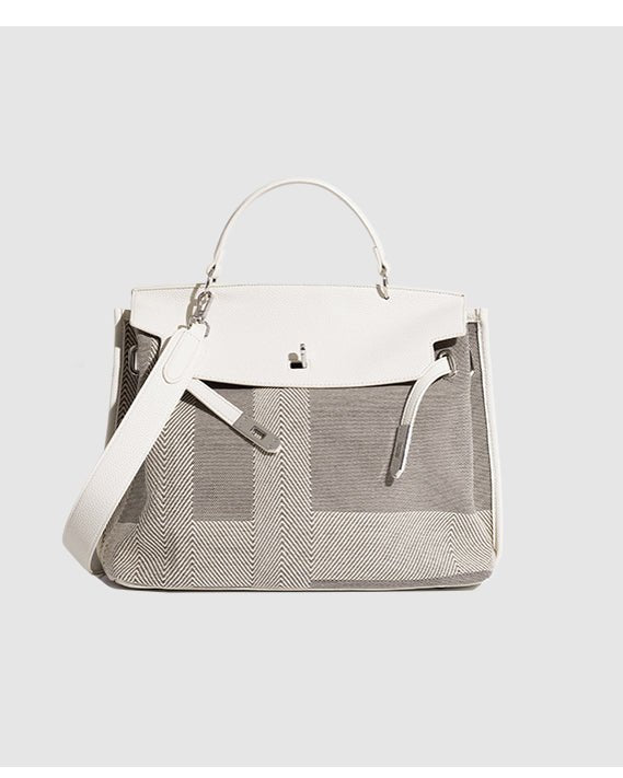 2way キャンバスレザー斜めがけ ボストンバッグ〈4color〉 - black - ivonir