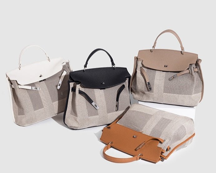 2way キャンバスレザー斜めがけ ボストンバッグ〈4color〉 - black - ivonir