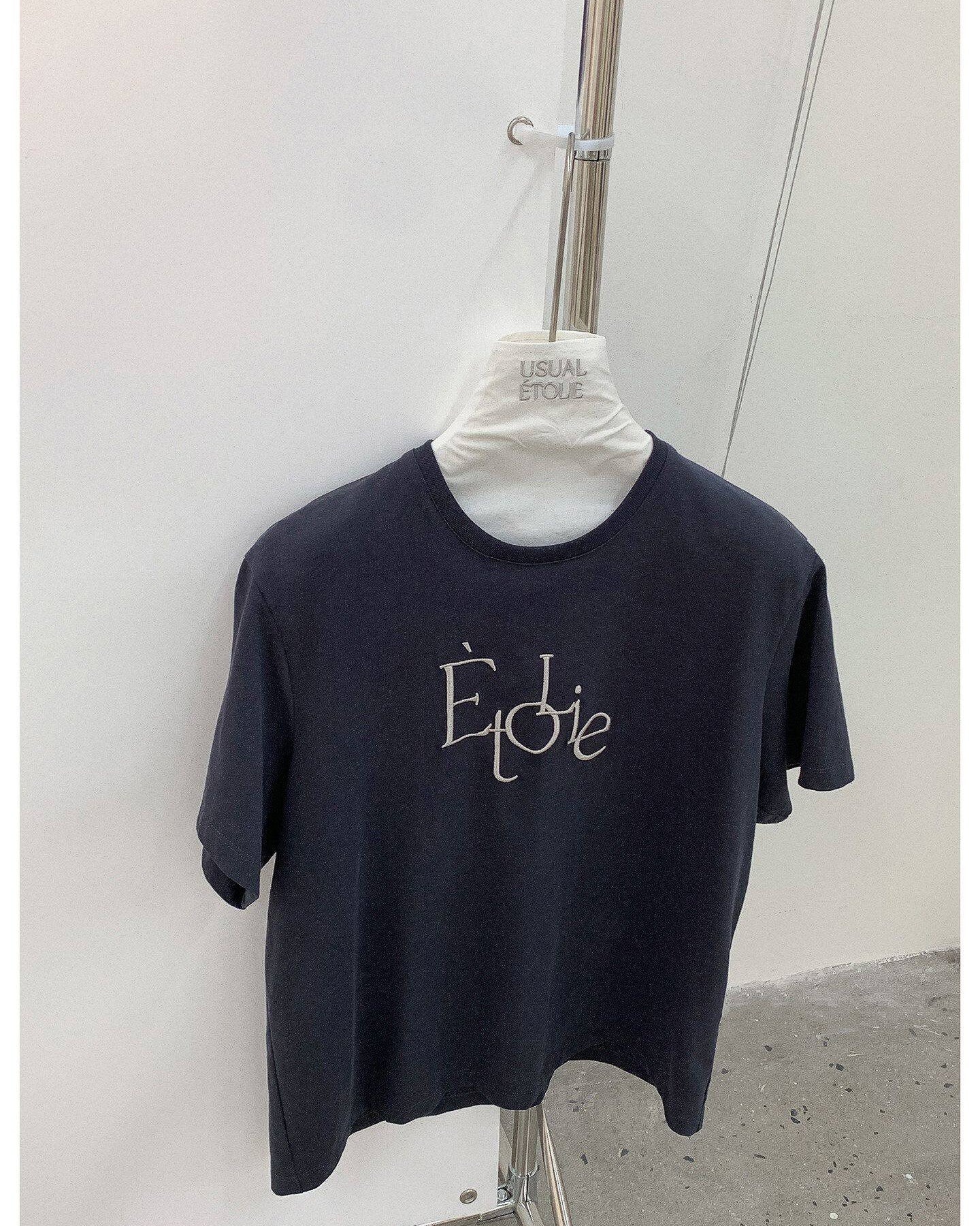 -ETOLIE-エンブロイダリー・フレンチTシャツ