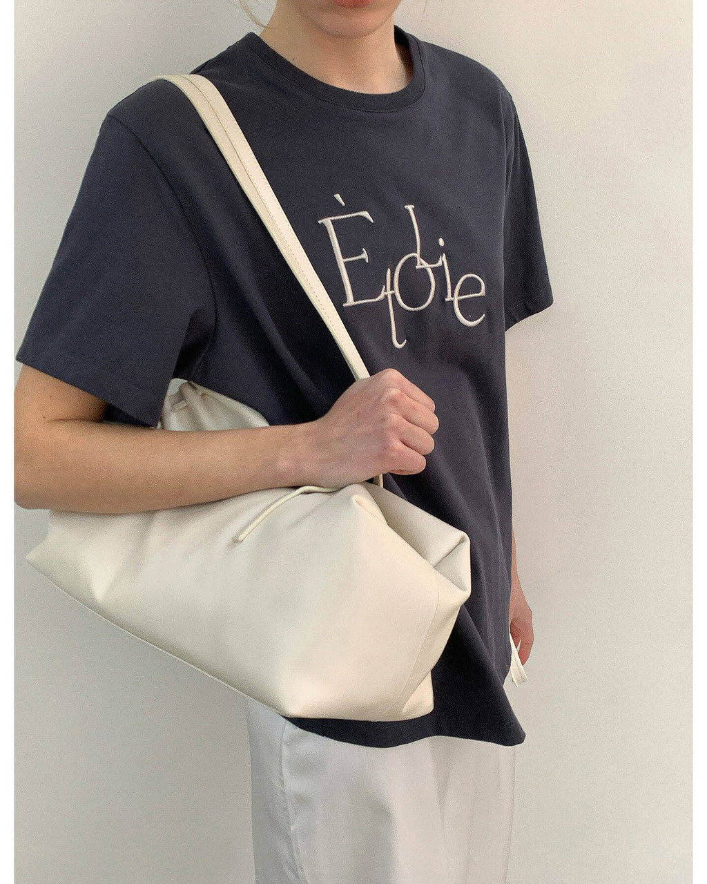 -ETOLIE-エンブロイダリー・フレンチTシャツ