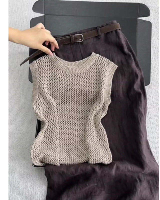 【セットアップ】〈summer knit〉スカートセット