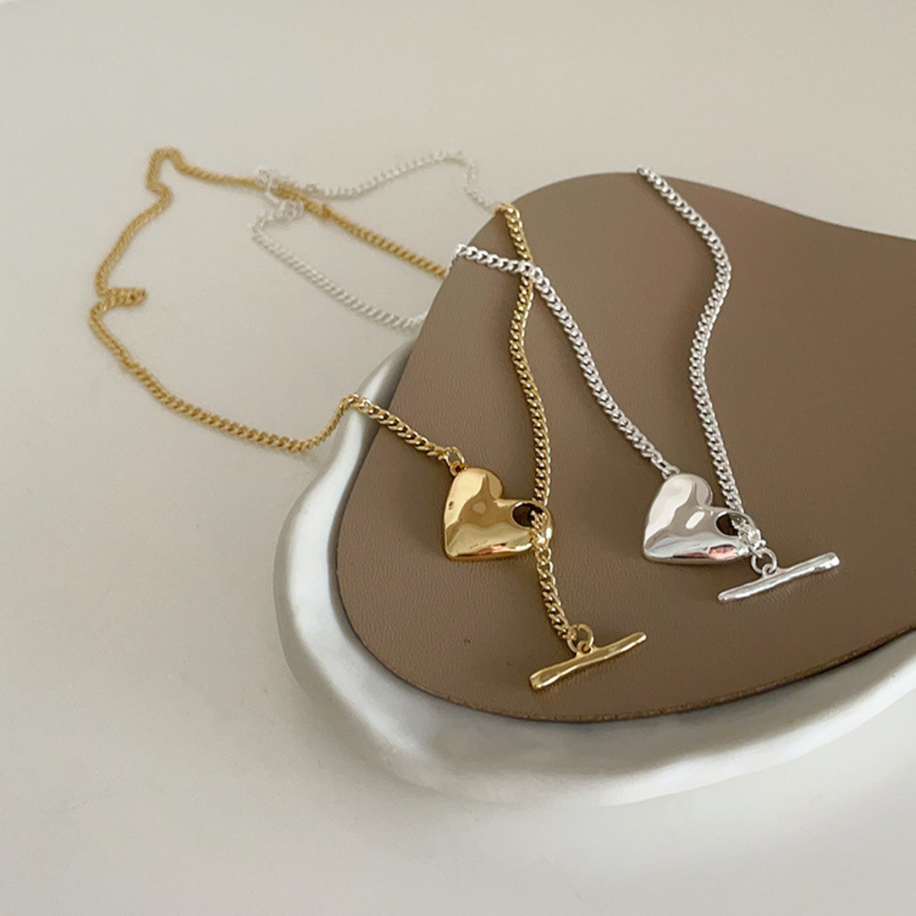 Heart Toggle Clasp necklace