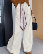 スカーフ付きフレアパンツ〈3color〉 - ivonir