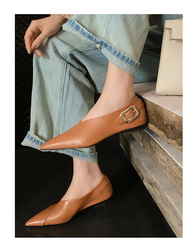 グラニー フラットシューズ〈3color〉 - ivonir