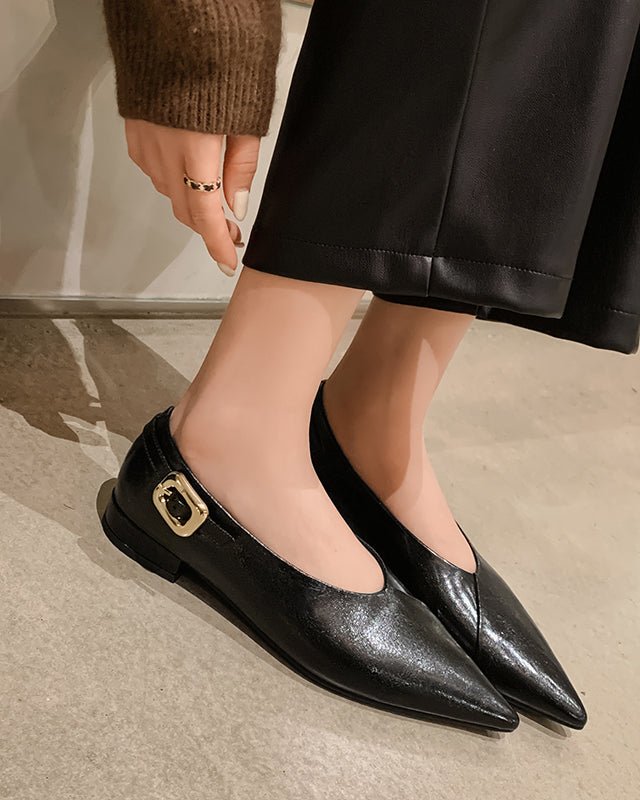 グラニー フラットシューズ〈3color〉 - ivonir