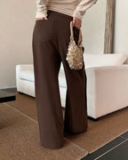 ウールデザインフレアパンツ〈3color〉 - ivonir