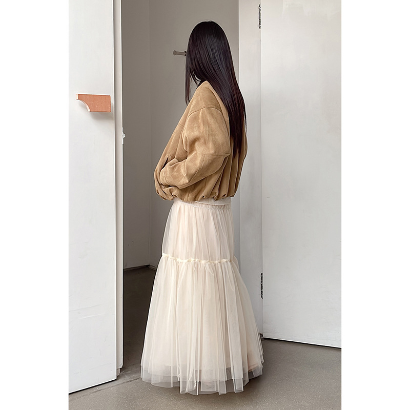 シフォンフレアースカート