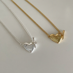 Heart Toggle Clasp necklace