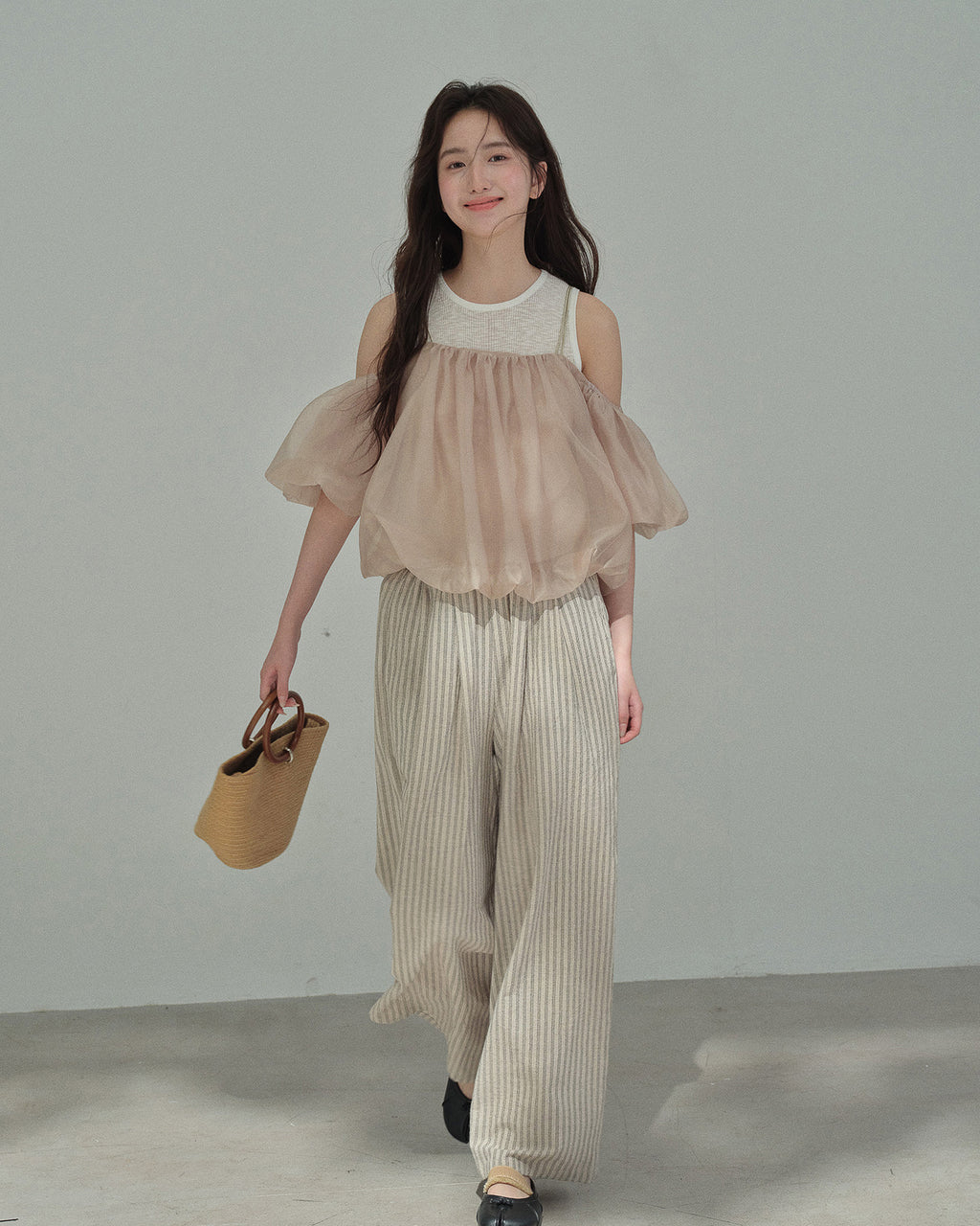 シフォンペタル・花びらトップス